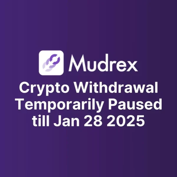 India’s Mudrex Suspends Crypto Withdrawals Till 28th January Amid Surging User Growth