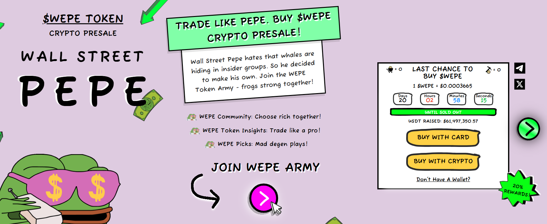 Bitcoin and altcoins are falling but Flockerz and Wall Street Pepe are some of the best cryptos to buy in 2025