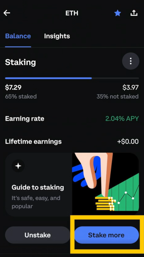 coinbase staking stake eth