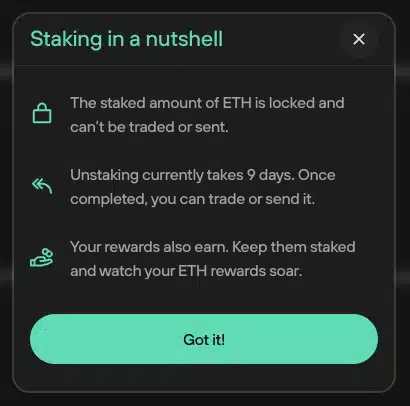 ETH terms on Trezor