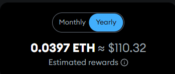Metamask ETH APY & Rewards