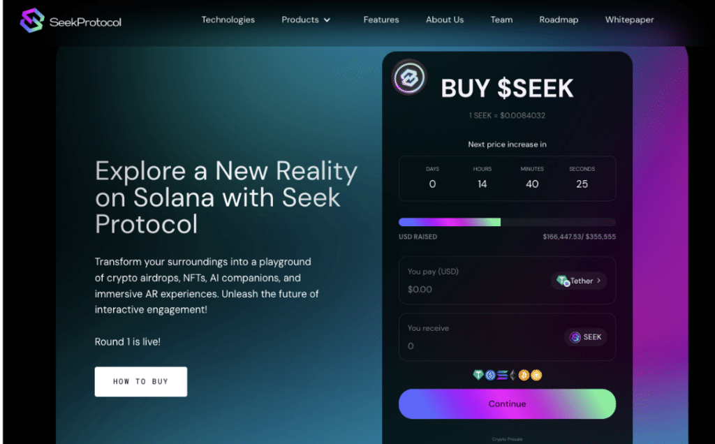 Seek Protocol Home Page