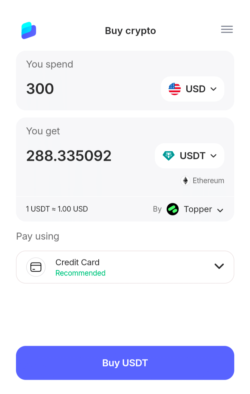 best wallet usdt exchange rate