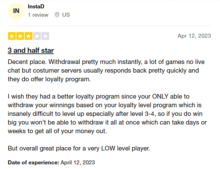 bspin customer review