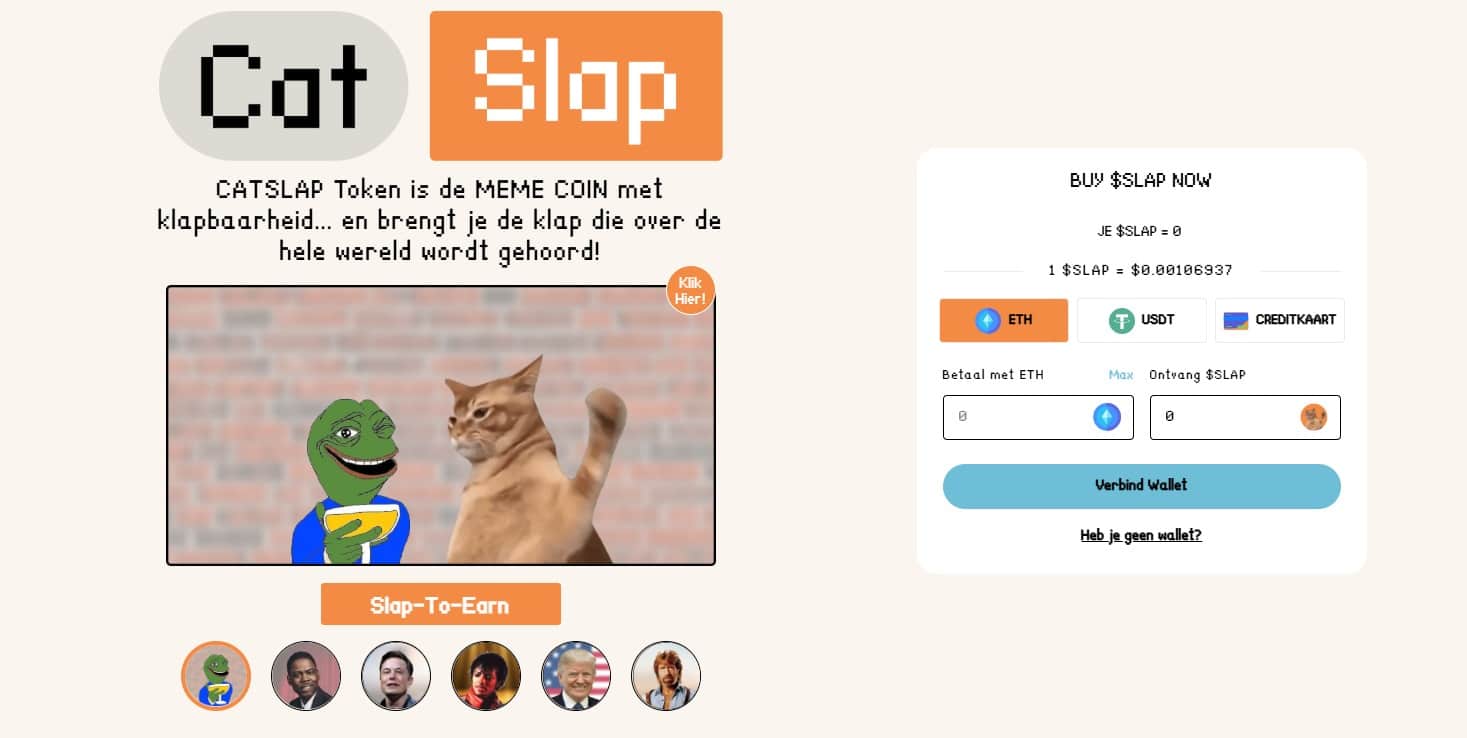 cat slap geld verdienen met crypto