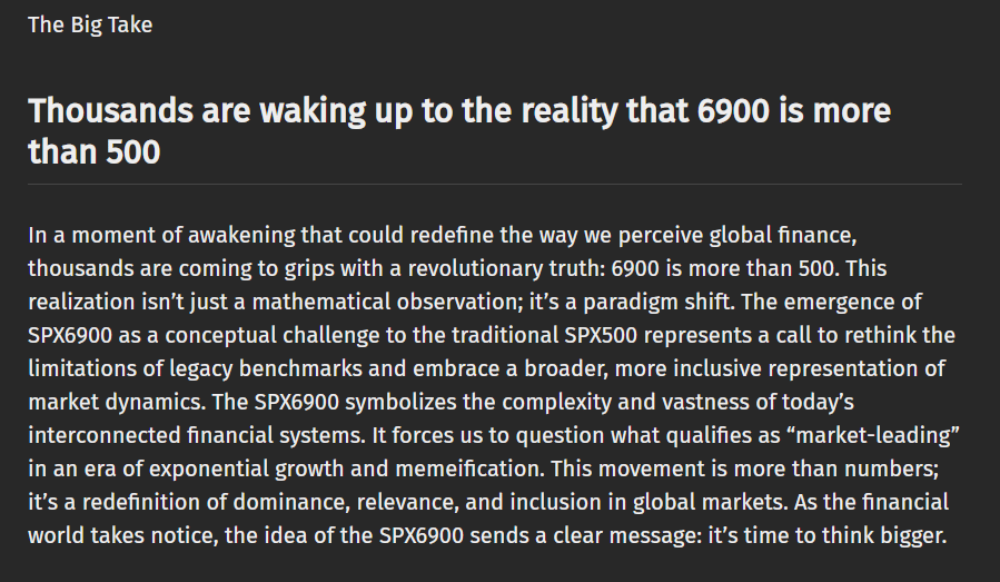 SPX tagline and explainer