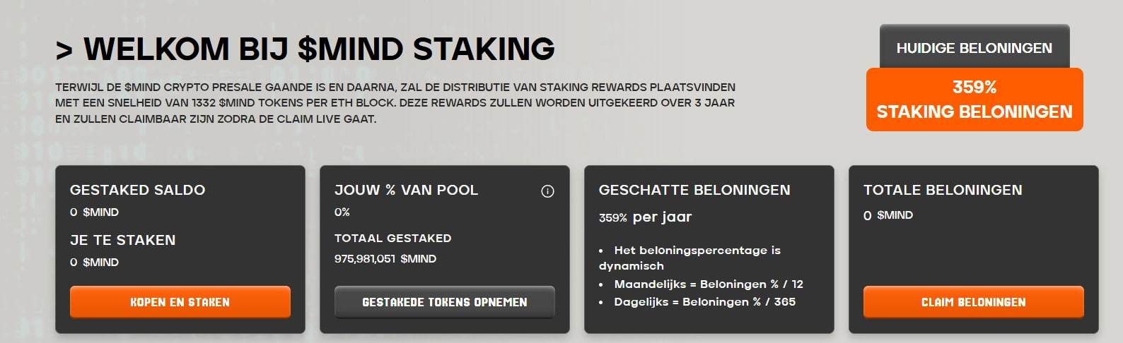 staking bij mind of pepe