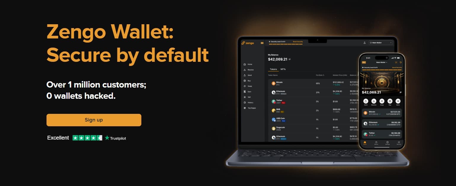 zengo, beste crypto wallet qua veiligheid