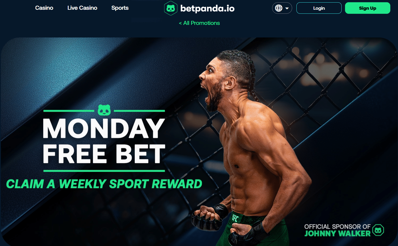 Claim up to $500 in free sport bets at Betpanda each week