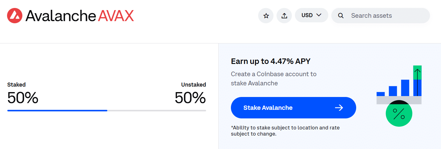 How to stake AVAX