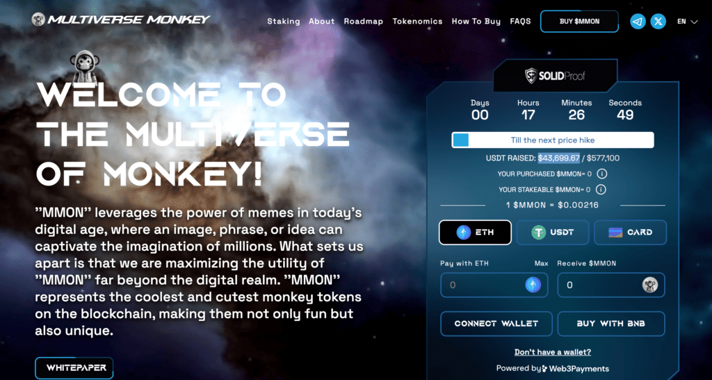 Multiverse Monkey Latest Home Page