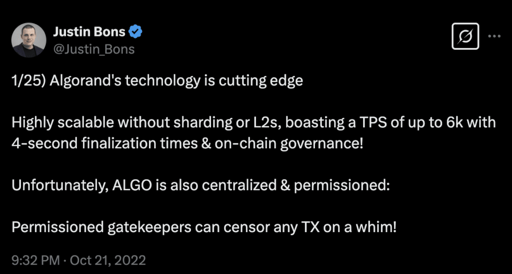 Crypto experts on Algorand