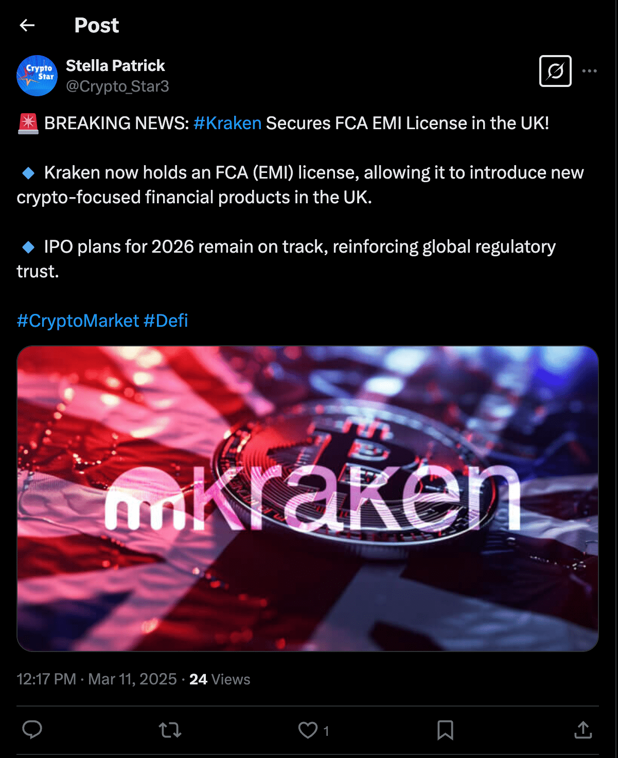The EU are still playing hardball with crypto firms like Kraken while the UK is making first steps to become a more crypto friendly nation.