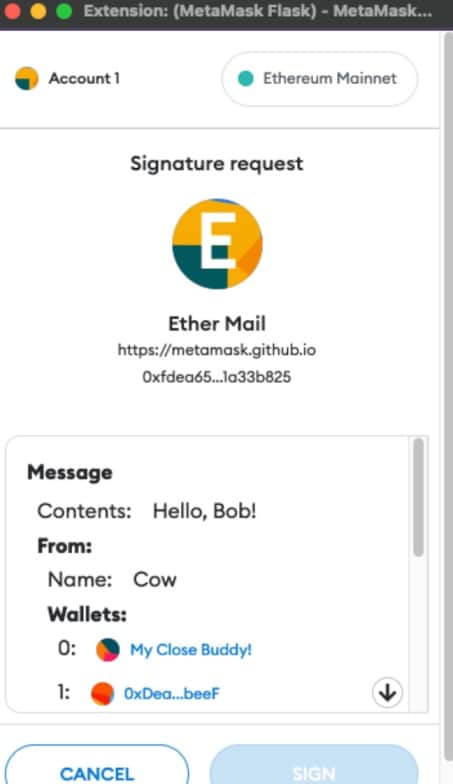 MetaMask browser extension