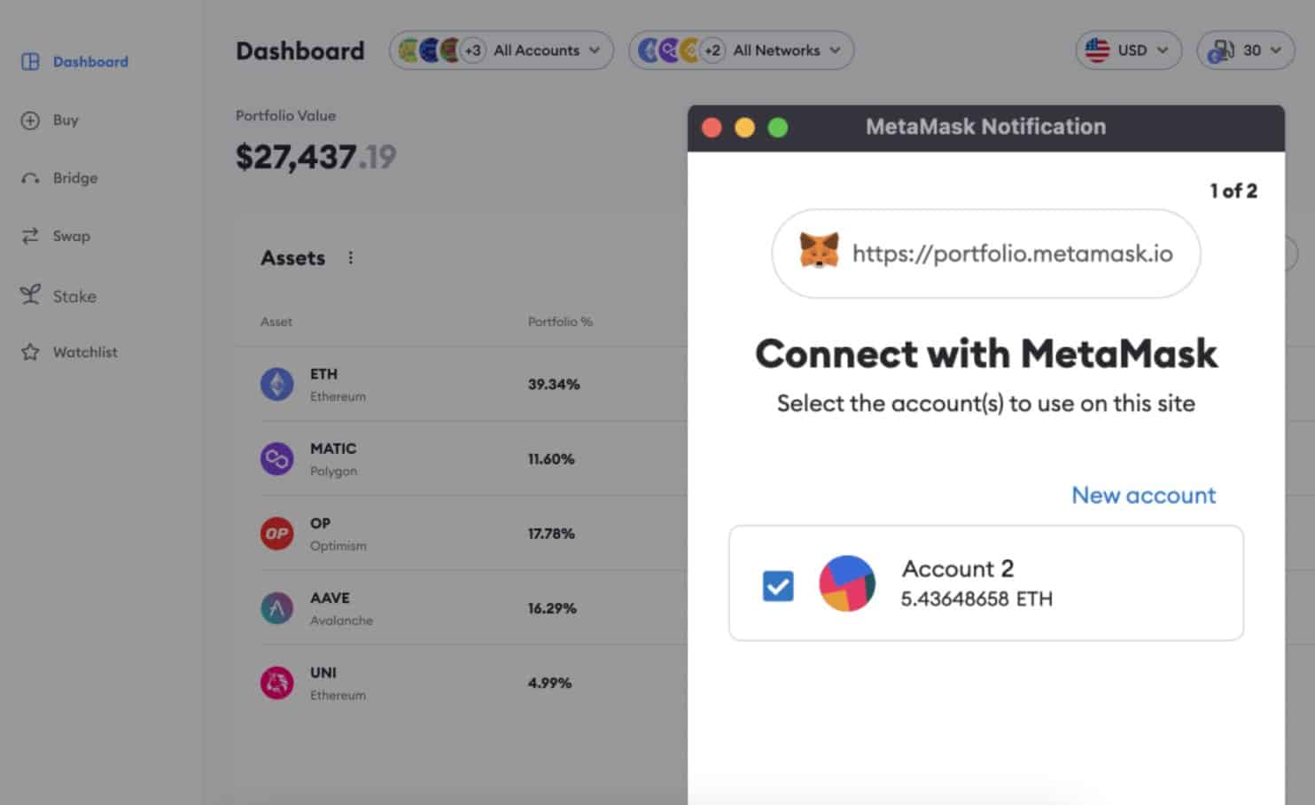 MetaMask ERC20 wallet