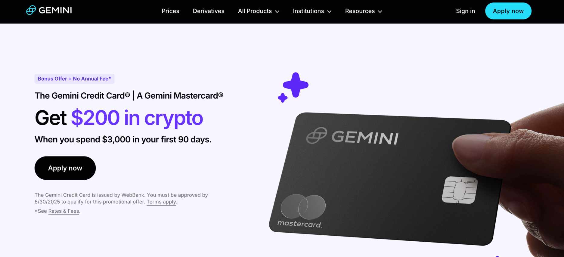 Gemini crypto exchange credit card