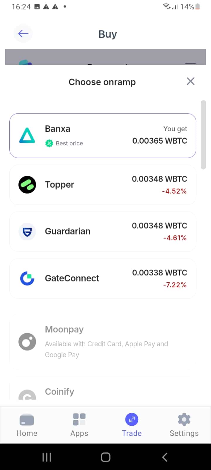 how to buy Wrapped Bitcoin on Best Wallet