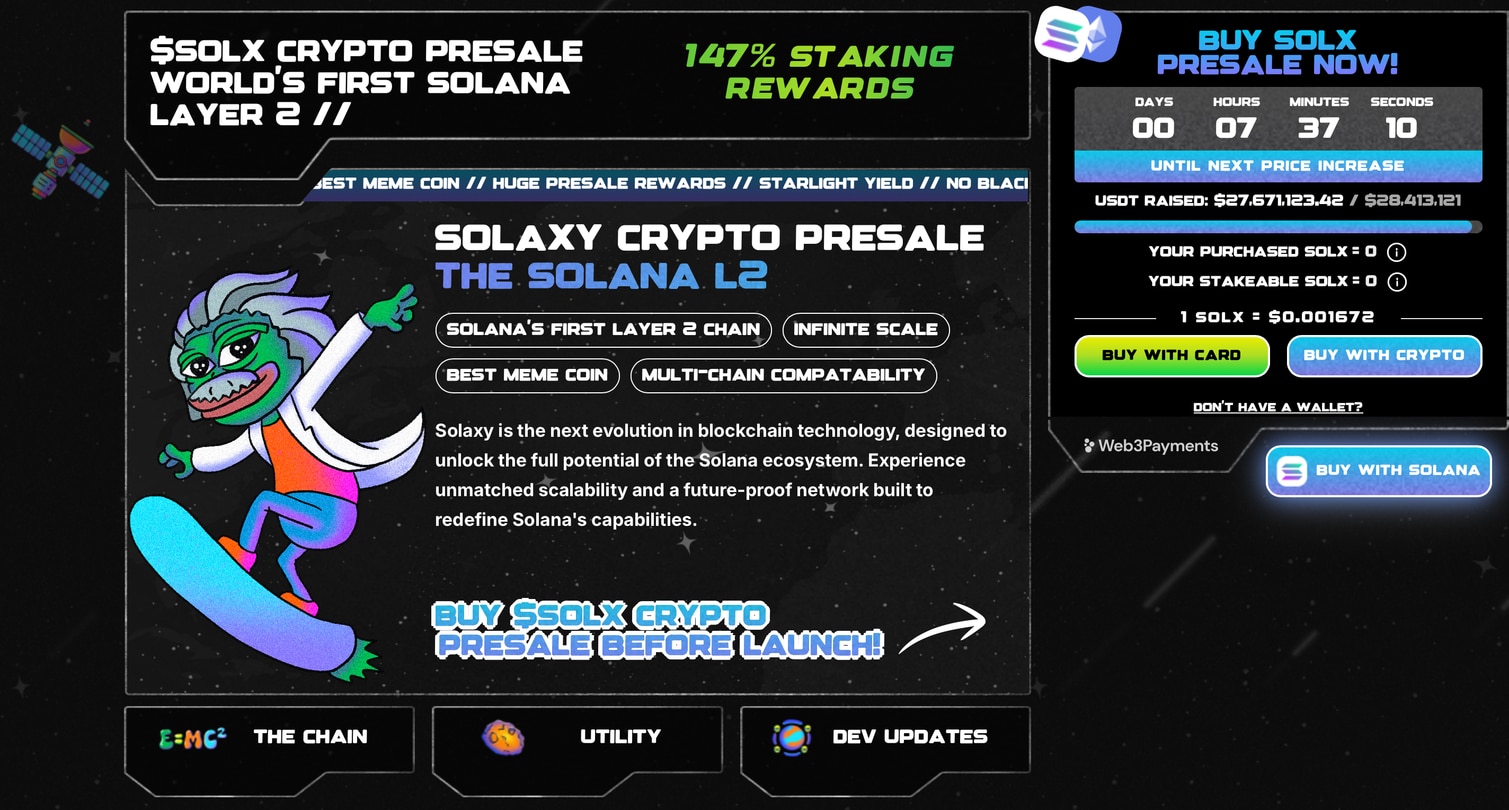 Solaxy Solana Layer-2 blockchain