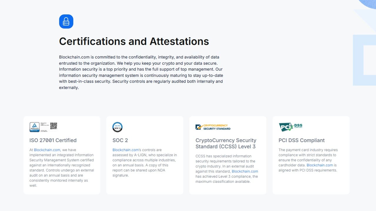 Blockchain Wallet security