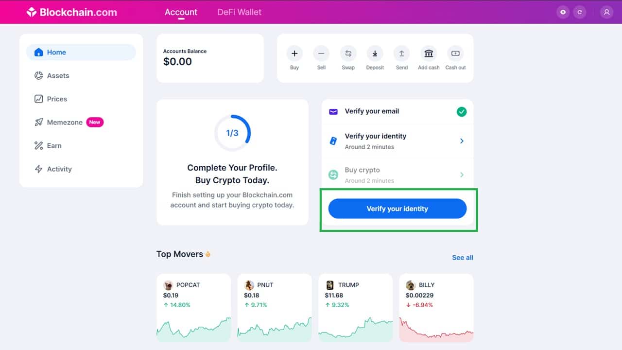 Blockchain Wallet KYC
