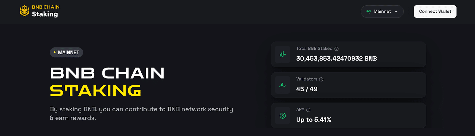 bnb chain staking