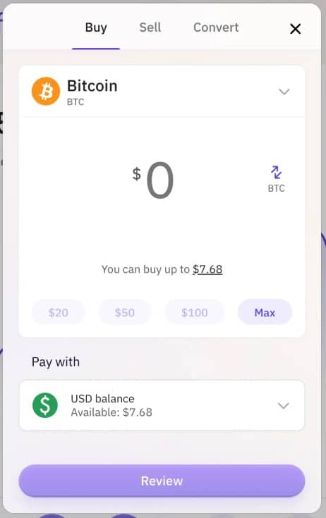Buy Bitcoin on Kraken