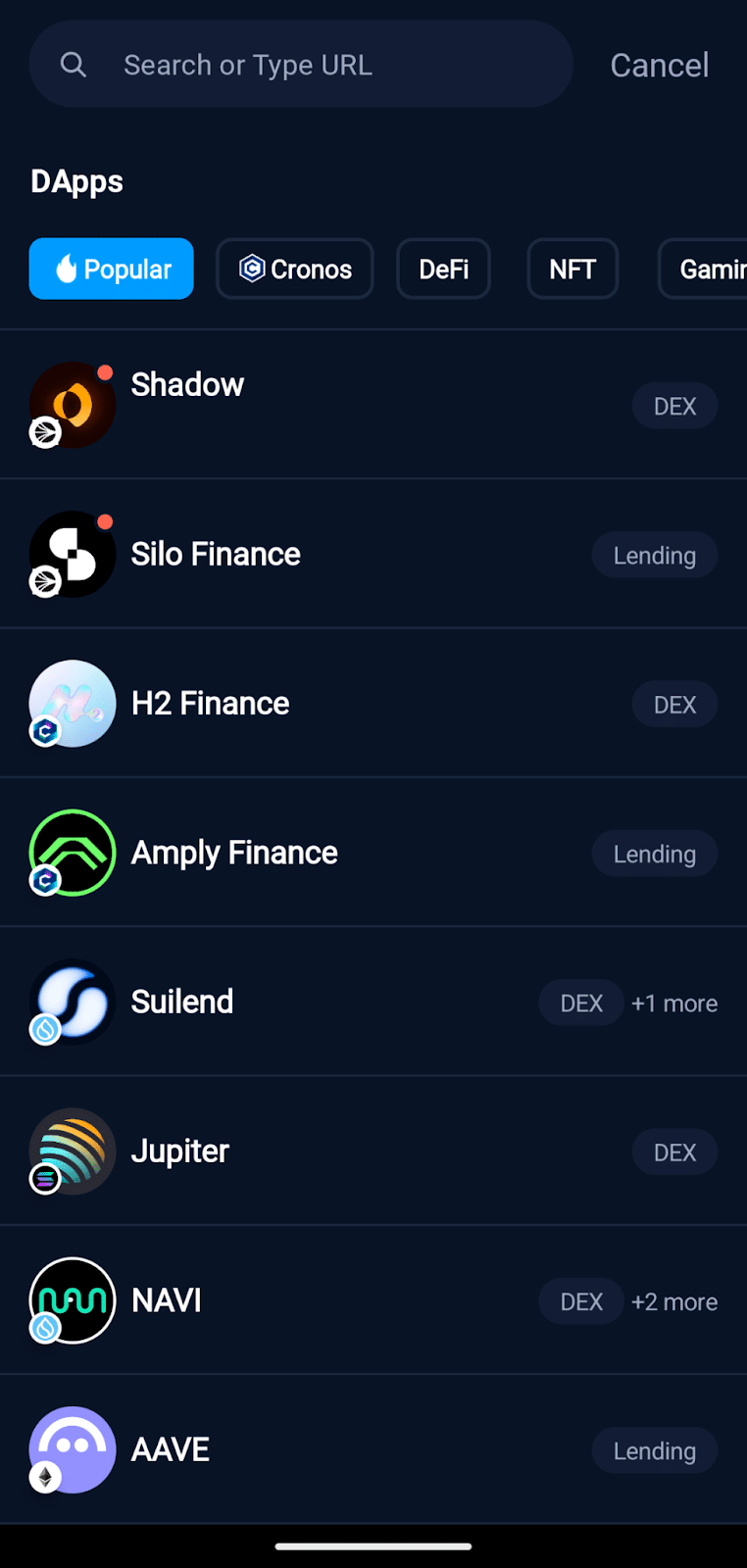 crypto.com defi wallet dapps