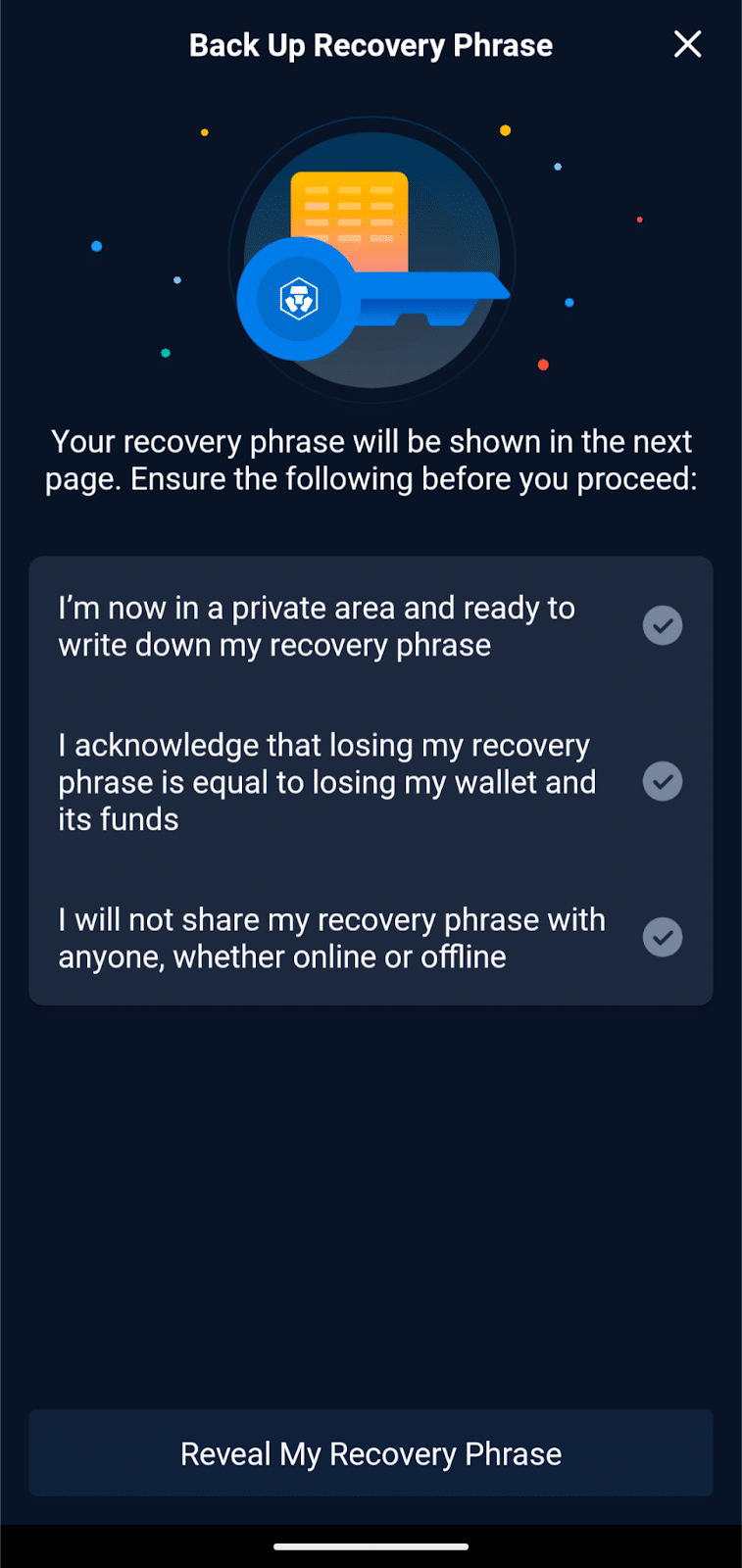 crypto.com recovery phrase