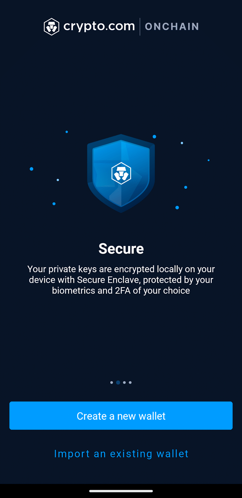 crypto onchain create new wallet