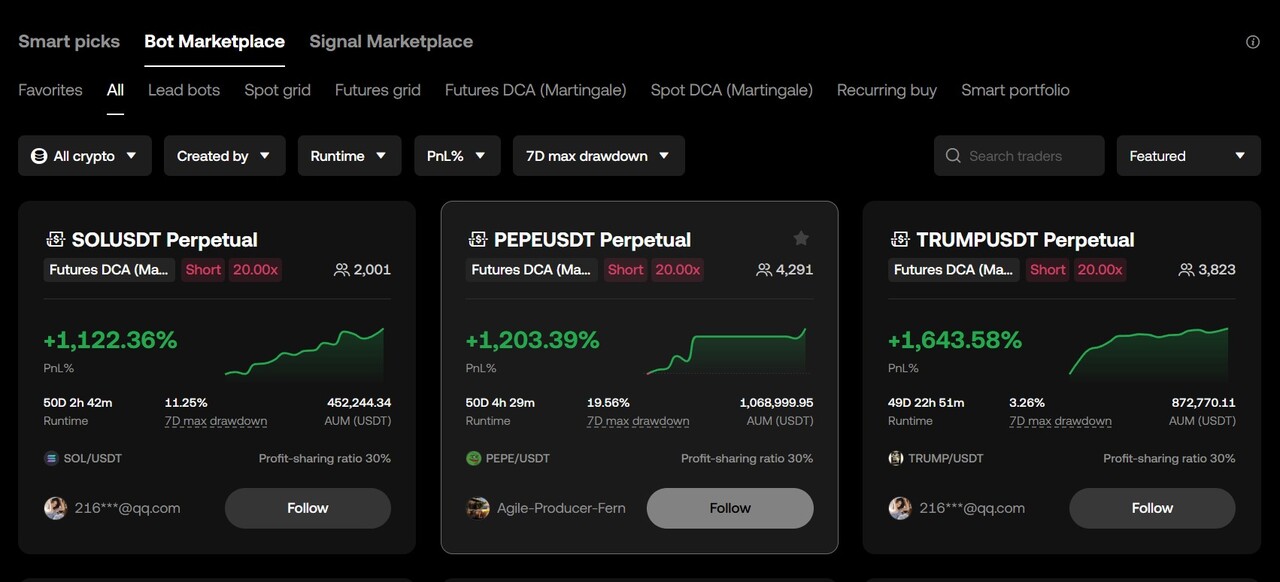 okx bot marketplace