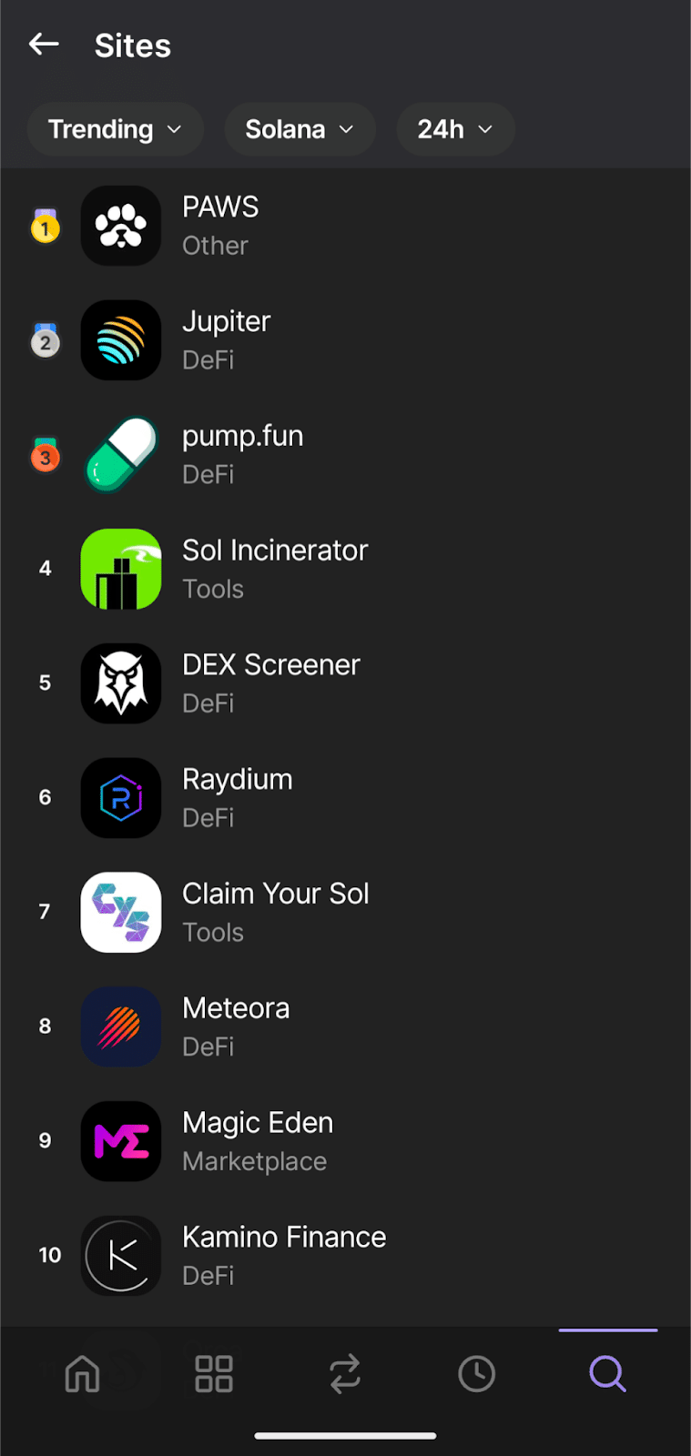 phantom wallet dapps
