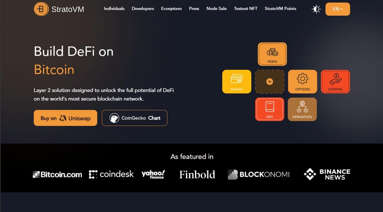 StratoVM homepage