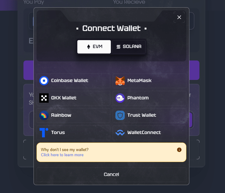  MetaMask and other popular wallets are supported on Solana VM. 