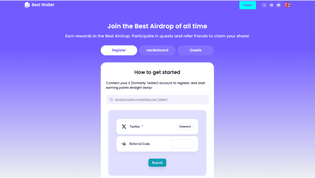 BEST Wallet Home Page