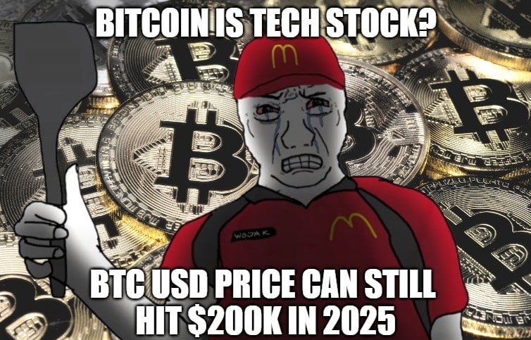 Is Bitcoin Acting Like Tech Stocks? BTC USD Can Still Hit $200K This Run