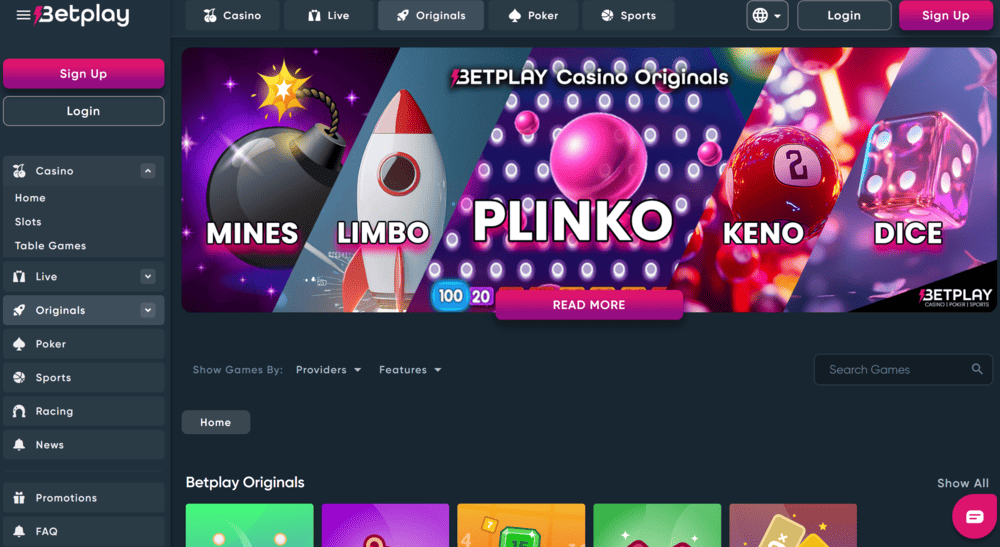 Betplay Originals Keno