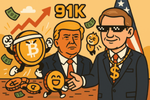 Bitcoin Surges to $91K as Trump Talks Crypto Reserve and New SEC Chair Steps In