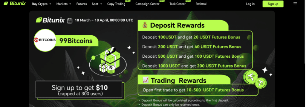 Bitunix Home Page