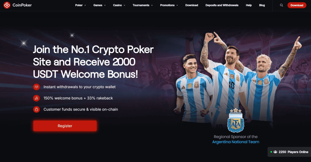 CoinPoker USDT Poker Site