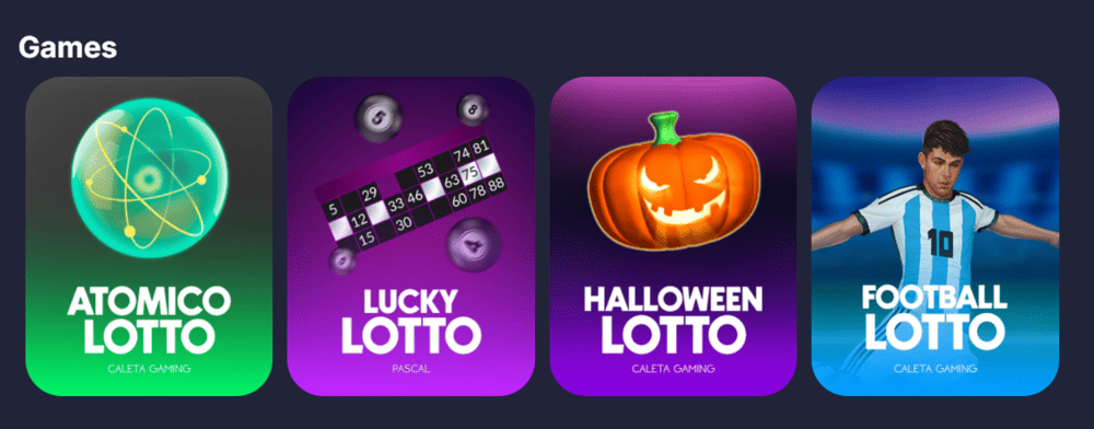 Crypto Virtual Lotto Games