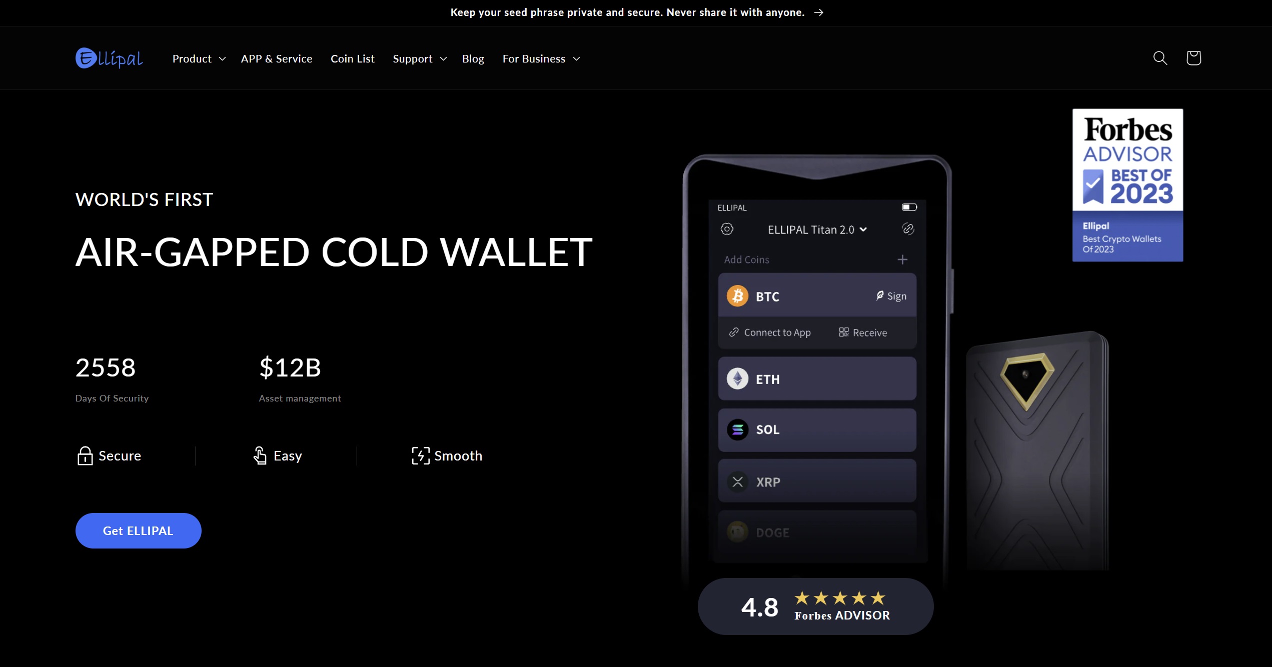 Hardware wallet for staking
