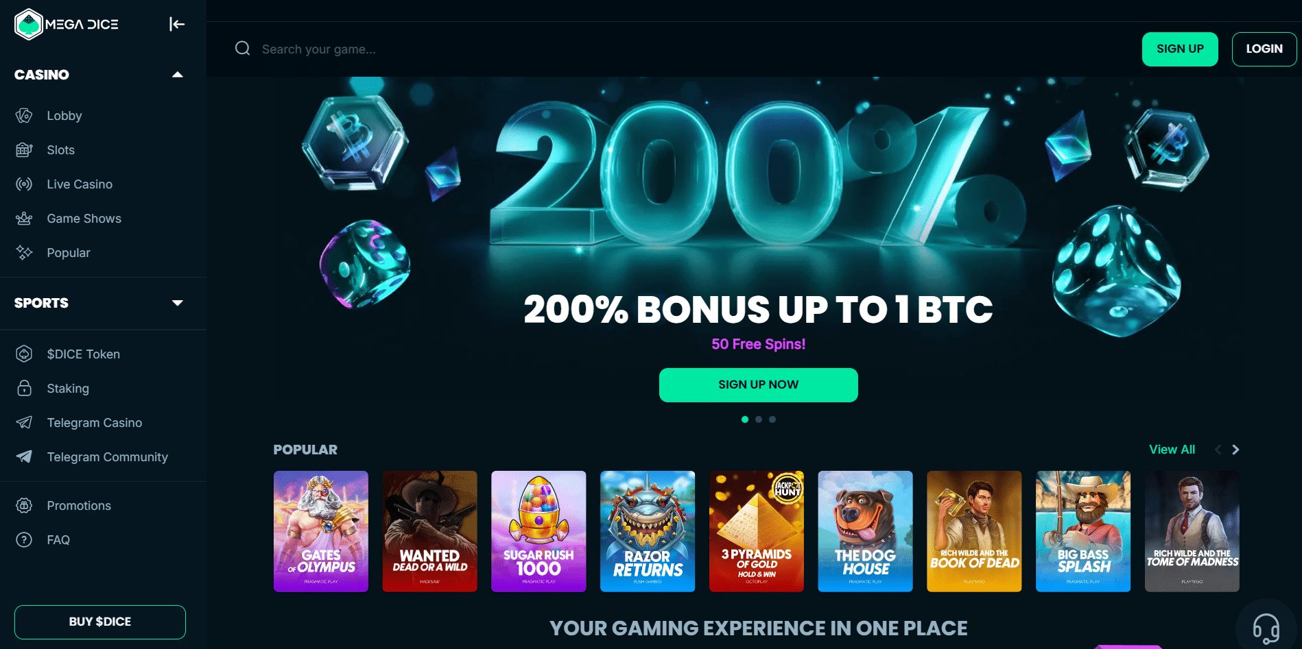 Mega Dice Casino