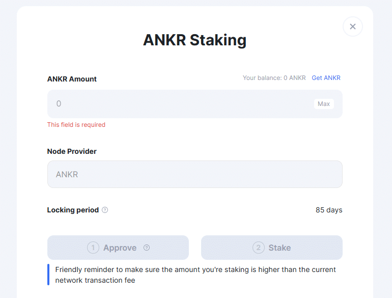 Staking ANKR