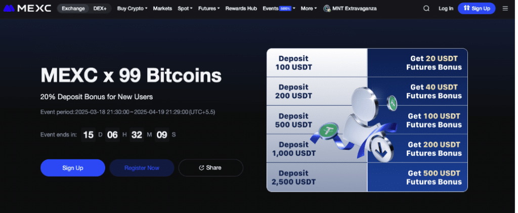 MEXC Offer Page