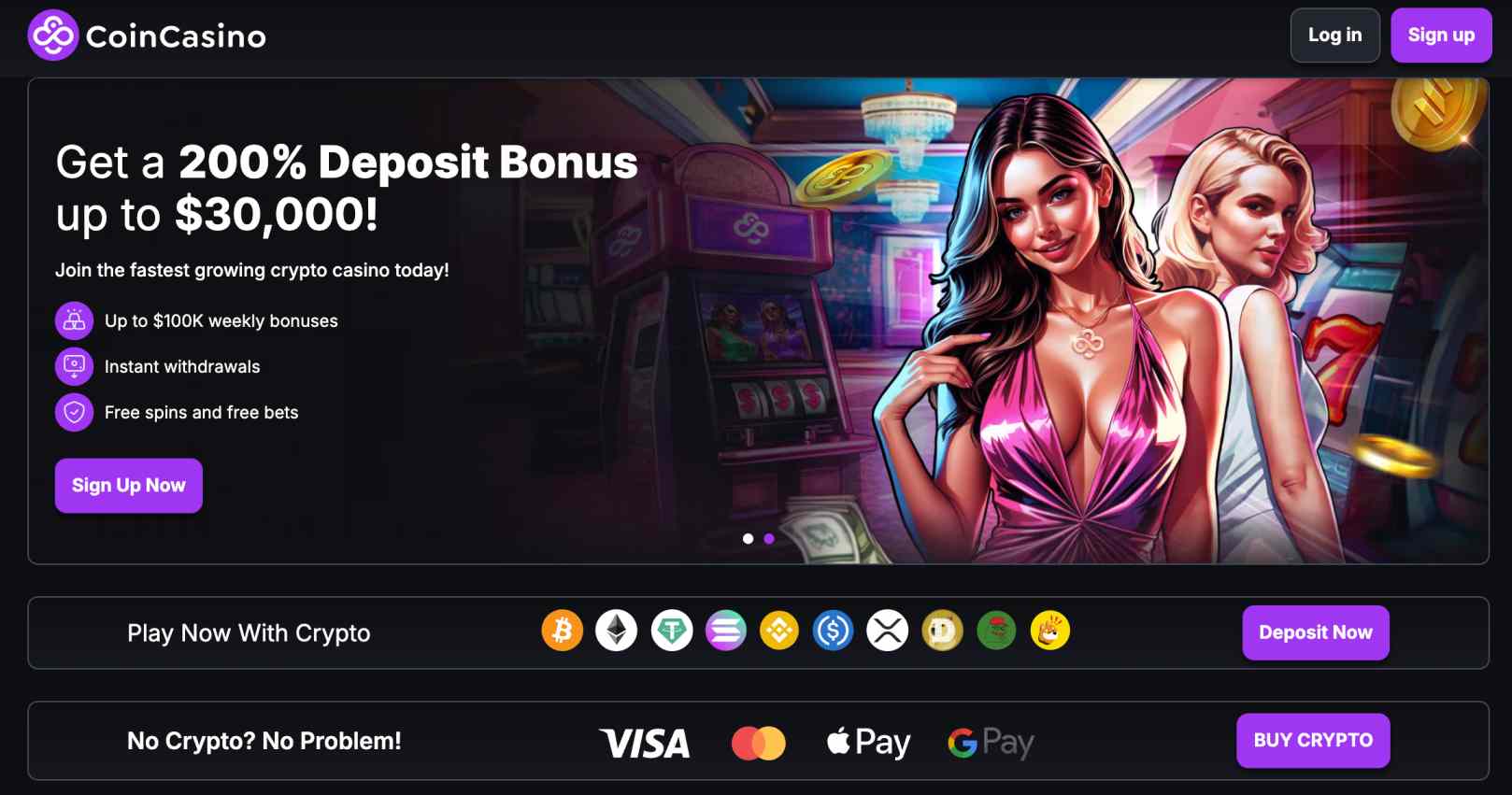 CoinCasino sportsbook welcome bonus