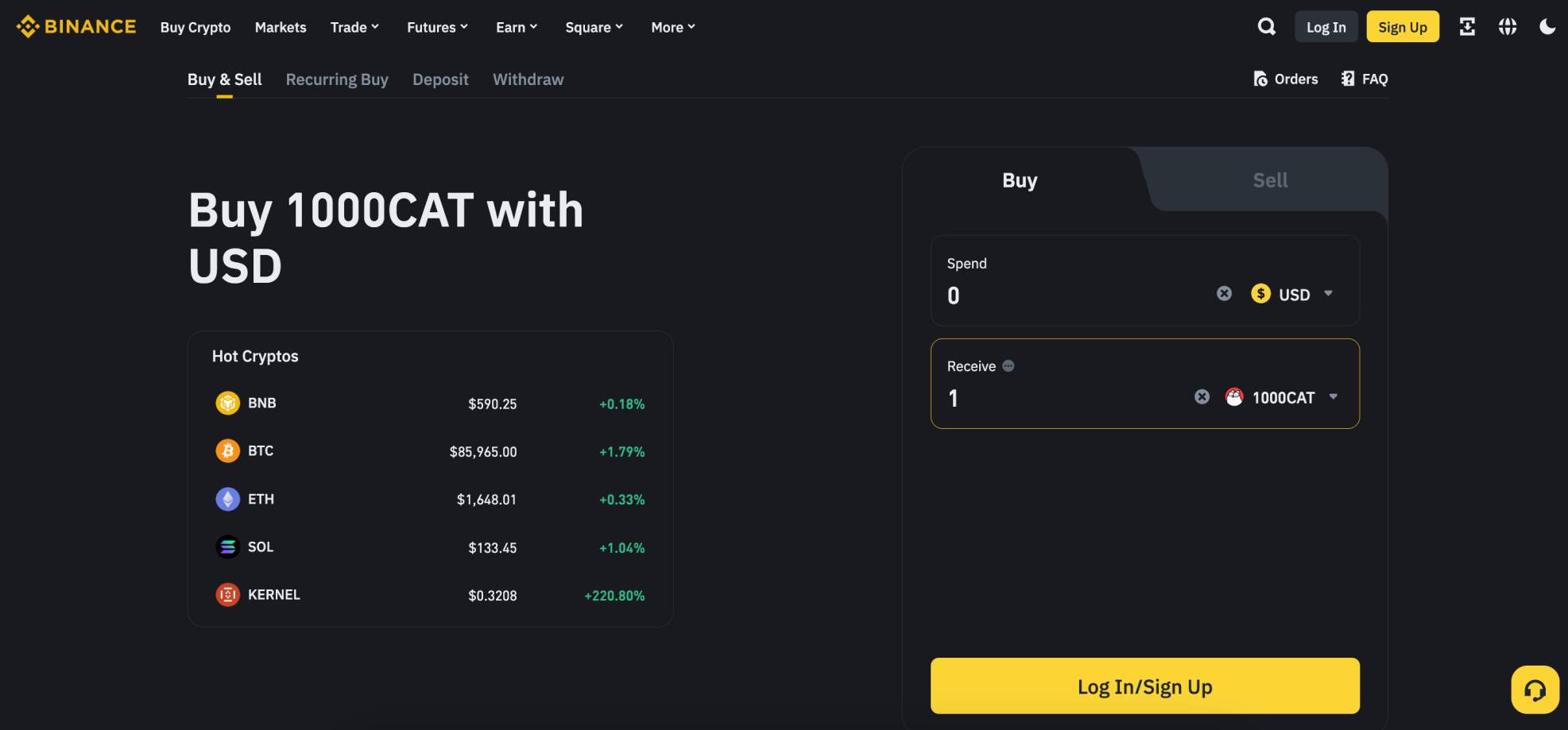 Does Binance accept fiat?