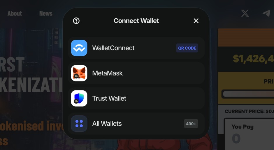 PepeX presale website