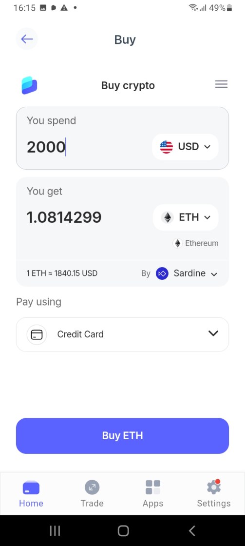 Buy ETH on Best Wallet