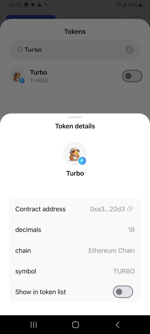 Store Turbo on Best Wallet