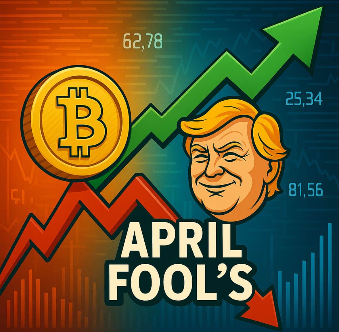 On April Fools Day, the crypto market took a wild turn, with crypto up one moment and crypto down the next, as Powell speech on US tariffs.
